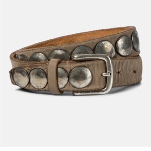 Golden Goose‎ Brown Trinidad Studded Nubuck Belt